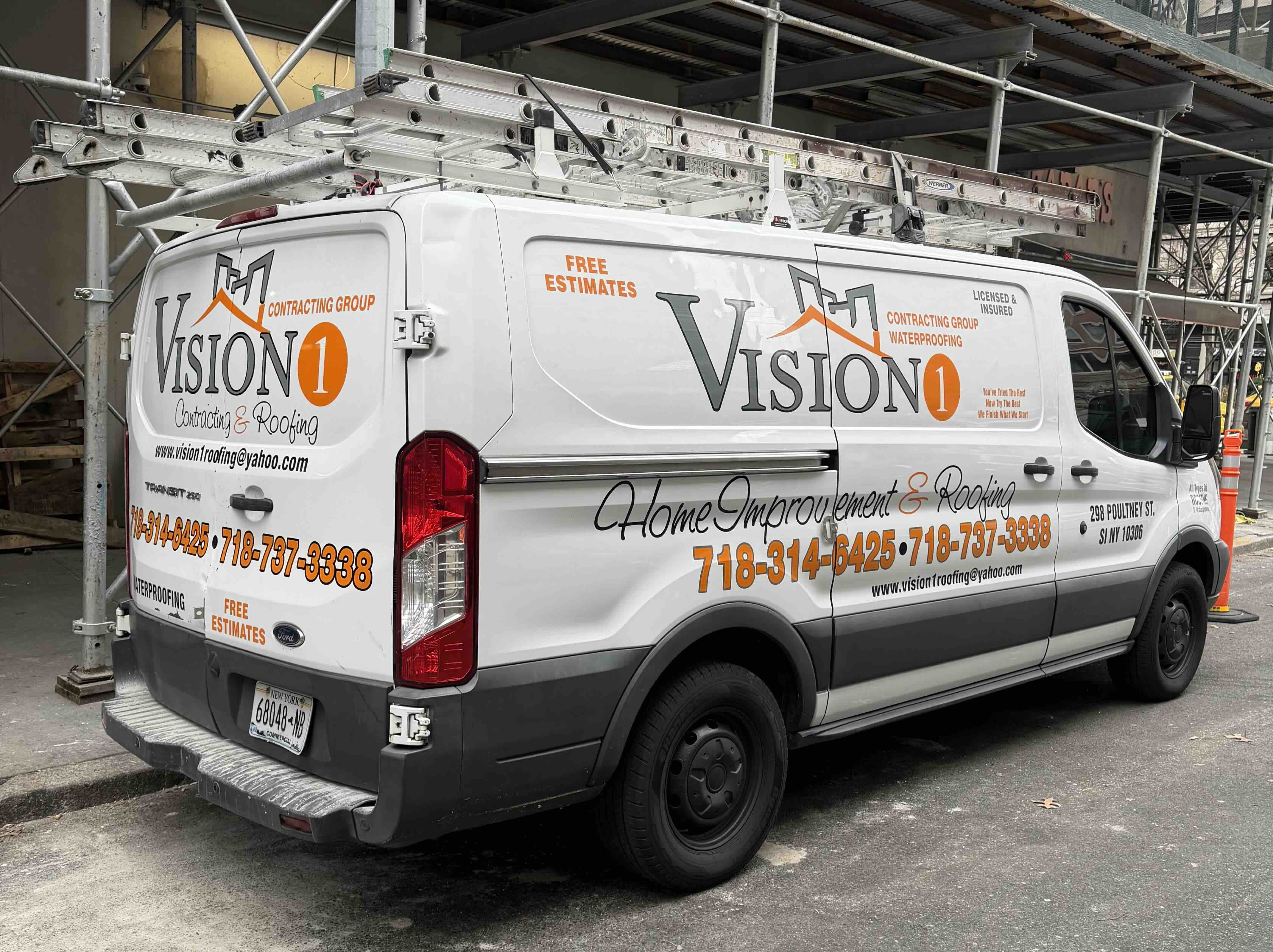 Vision 1 professional work van in NYC